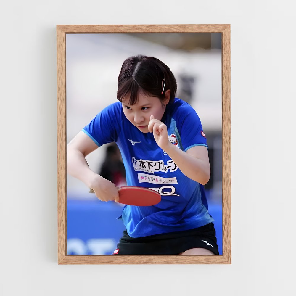 Poster Ping Pong Queen – affiche Tennis de table (vue 4)